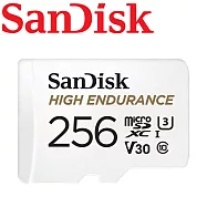 【代理商公司貨】SanDisk 256GB High Endurance microSDXC U3 V30 記憶卡