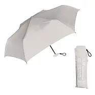 【日本Nakatani】Flat扁握把 極簡素色 輕量折傘 ‧ 奶灰色