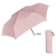 【日本Nakatani】Flat扁握把 極簡素色 輕量折傘 ‧ 柔櫻粉