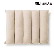 【MUJI 無印良品】可拼接柔軟多用途靠枕 /淺米