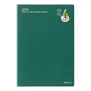 MIDORI POCKET DIARY 2026手帳(月單週)B6- 歐吉桑
