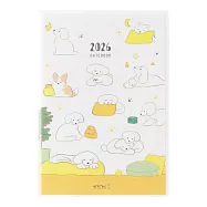 MIDORI POCKET DIARY 2026手帳(月單週)B6- 小狗