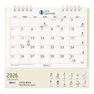 MIDORI 2026桌上型月曆(M)- 歐吉桑