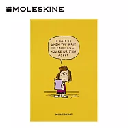 MOLESKINE史努比限量筆記本禮盒/佩蒂/L型/黃/橫線/含佩蒂刺繡貼