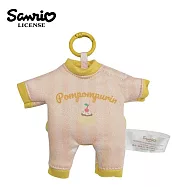 【日本正版授權】三麗鷗 嬰兒裝 造型吊飾 鑰匙圈 - 布丁狗