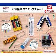 【日本正版授權】全套6款 蜻蜓鉛筆文具吊飾 Tombow 扭蛋/轉蛋 740008 蜻蜓牌/色鉛筆/自動鉛筆/鉛筆/橡皮擦/螢光筆/口紅膠