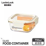【樂扣樂扣】新視界耐熱玻璃保鮮盒 750ml/正方形