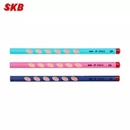 (10支1包)SKB IP-1502 大三角洞洞鉛筆 顏色隨機出 2B