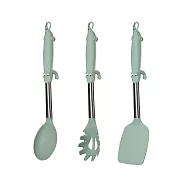 Bone 蹦克 / 不沾鍋造型立掛廚具3件組 鍋鏟 湯杓 漏杓 食品級耐高溫 造型立掛廚具組