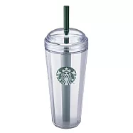 [星巴克]24OZ透明女神圓蓋TOGO冷水杯
