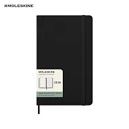2026 MOLESKINE週記手帳/ 12M/ 硬殼/ L型/ 黑