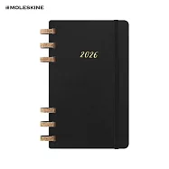 2026 MOLESKINE線圈萬用手帳/ 12M/ 軟皮 / L型/ 黑
