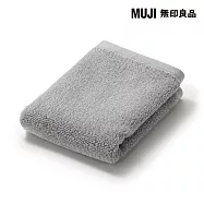 【MUJI 無印良品】棉圈絨雙線織手巾/可吊掛/灰色成品尺寸:W34&times;L35 cm