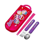 【日本正版授權】蠟筆小新 三件式 餐具組 日本製 環保餐具/湯匙/筷子/叉子 野原新之助/風間徹/妮妮/正男/阿呆