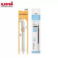 (1筆1芯送貼紙)UNI 限量JETSTREAM輕盈感溜溜筆 白爛貓聯名款 0.7 貝殼白