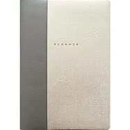 【日本EL COMMUN】2026 橫式週記事手帳B6 ‧ 簡約拼接/銀色