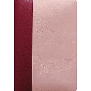 【日本EL COMMUN】2026 橫式週記事手帳B6 ‧ 簡約拼接/粉紅色