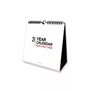 珠友 2026~2028年三年吊掛式三角月曆/掛曆/桌曆/行事曆/長期規劃/記事日曆/簡約無印檯曆(小)