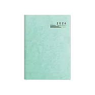珠友 2026年A5/25K十字週誌/週計劃/日誌手帳手札/行事曆/每日時間軸管理/效率工作紀錄生活隨記-補充內頁 01薄荷