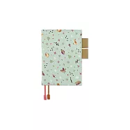 珠友 2026年A6/50K花布日誌/橫線1日1頁/日記手帳/日計劃/手札行事曆/每日時間軸管理/效率工作紀錄/一日一頁 05嫩綠