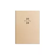 珠友 2026年A5/25K日誌內頁/橫線1日1頁/日記手帳/日計劃/手札行事曆/每日時間軸管理/效率工作紀錄/一日一頁補充內頁 01小麥