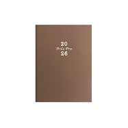珠友 2026年A5/25K日誌內頁/橫線1日1頁/日記手帳/日計劃/手札行事曆/每日時間軸管理/效率工作紀錄/一日一頁補充內頁 02咖啡