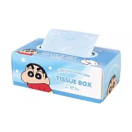 【正版授權】蠟筆小新 面紙盒便利貼 1種圖樣 便條紙 - 藍色款