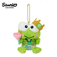 【日本正版授權】三麗鷗 鮮花系列 玩偶吊飾 吊飾 娃娃/絨毛玩偶 - 大眼蛙
