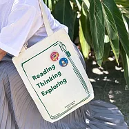 博客來30週年限定- 閱讀袋徽章組(米白)