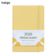 Indigo 2026 Prism Weekly B6 週日記 BUTTER YELLOW