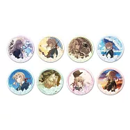 紫羅蘭永恆花園-圓形磁鐵 8款隨機