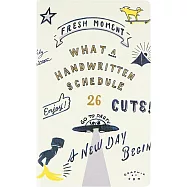 【日本Greeting Life】2026 CHALKBOY 月記事手帳B6 Slim ‧ 白色