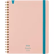 KOKUYO 2026 Sooofa軟線圈手帳筆記本(月間)B6- 淡粉