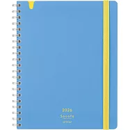 KOKUYO 2026 Sooofa軟線圈手帳筆記本(月間)B6- 淺藍