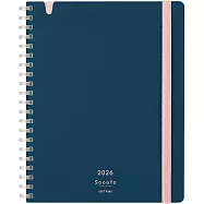 KOKUYO 2026 Sooofa軟線圈手帳筆記本(月間)B6- 深藍