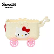 【日本正版授權】三麗鷗 迷你推車 收納盒/飾品盒 - 凱蒂貓
