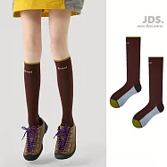 【JDS設計襪】微壓薄款 健身小腿肌運動壓力襪 - 棕色