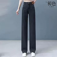 【初色】休閒寬鬆純色百搭顯瘦天絲長褲闊腿褲牛仔褲-8款任選-11184(M-3XL可選) 3XL E.灰色長褲