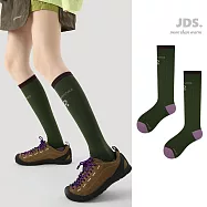 【JDS設計襪】微壓薄款 健身小腿肌運動壓力襪 - 墨綠色
