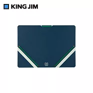 【KING JIM】學院風 sandit A4薄型文件收納夾 / 海軍藍