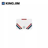 【KING JIM】學院風 sandit 薄型名片收納夾 / 白色