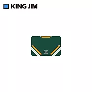 【KING JIM】學院風 sandit 薄型名片收納夾 / 綠色