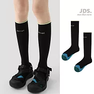【JDS設計襪】微壓薄款 健身小腿肌運動壓力襪 - 黑色