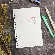 【conifer綠的事務】2026年25K直式週誌內頁 適用6孔、20孔孔夾 活頁內頁