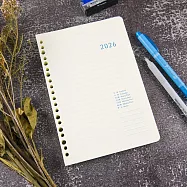 【conifer綠的事務】2026年25K橫式週誌內頁 適用6孔、20孔孔夾 活頁內頁