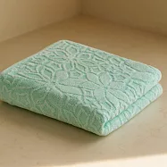 【日本本多毛巾】Claris靜謐花影 純棉今治毛巾 ‧ 湖水綠