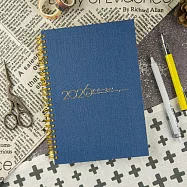 【conifer綠的事務】2026年25K苧麻雙線圈橫式週誌 湛藍