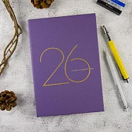 【conifer綠的事務】2026年25K年旅軟背精裝橫式週誌 霧光紫