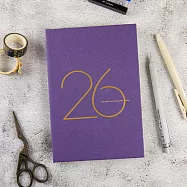 【conifer綠的事務】2026年32K年旅軟背精裝橫式週誌 霧光紫