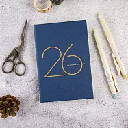 【conifer綠的事務】2026年50K年旅軟背精裝橫式週誌 暮海藍